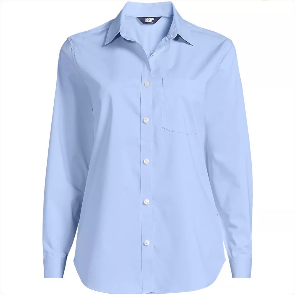 Lands’ End Blue Button-Down - Cooling Tech - image 1